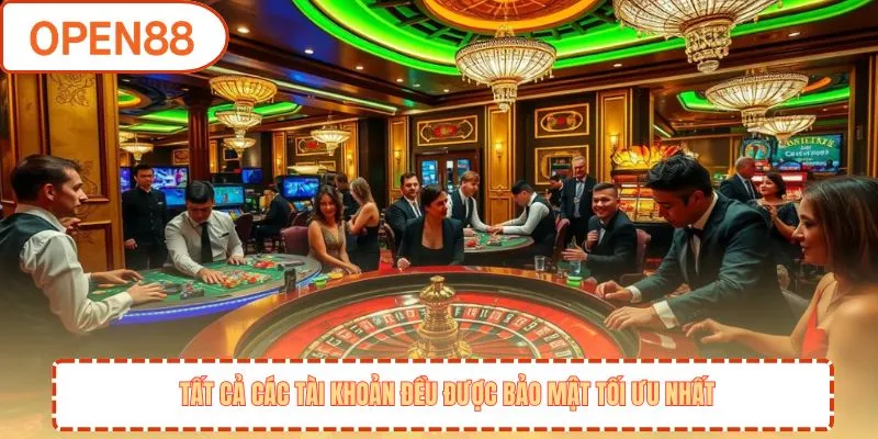 Tất cả các tài khoản đều được bảo mật tối ưu nhất
